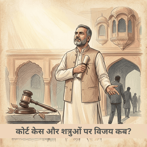कोर्ट केस और शत्रुओं पर विजय कब?