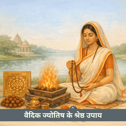 वैदिक ज्योतिष के 5 श्रेष्ठ उपाय: यंत्र, रुद्राक्ष, रत्न, यज्ञ और जप