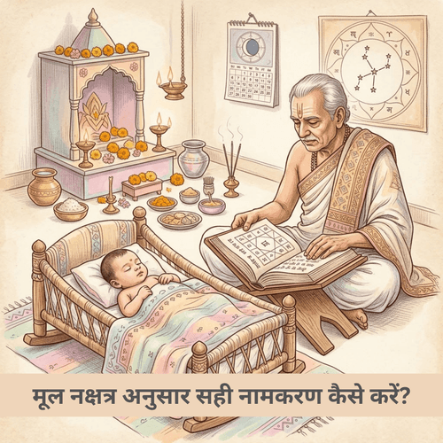 मूल नक्षत्र अनुसार सही नामकरण कैसे करें?