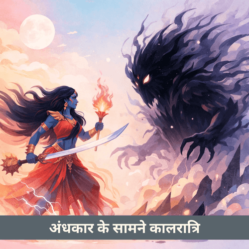 जब अंधकार ने हार मानने से इनकार किया और माँ कालरात्रि ने सामना किया