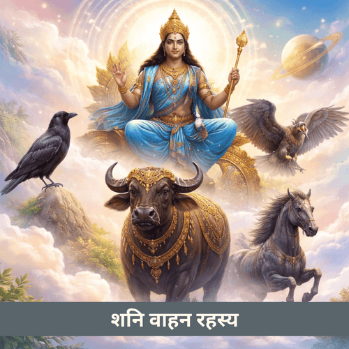 शनि देव के वाहन: कर्म, न्याय और जीवन अनुभव के बदलते रूप