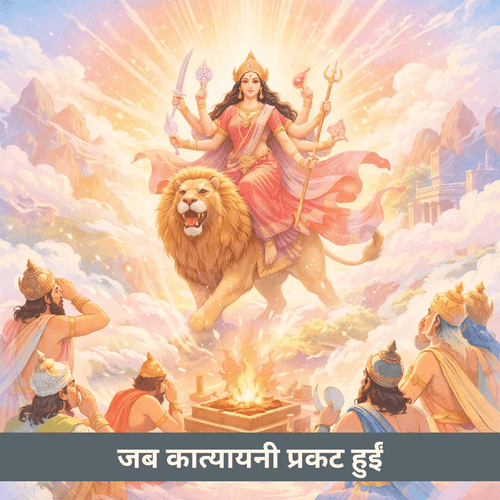 माँ कात्यायनी का प्रकट होना और देवताओं की असीम शक्ति की अनुभूति