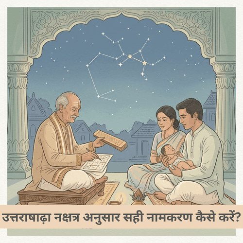 उत्तराषाढ़ा नक्षत्र अनुसार सही नामकरण कैसे करें?