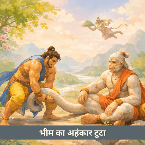 जब भीम का अहंकार टूटा: हनुमान से अद्भुत मिलन