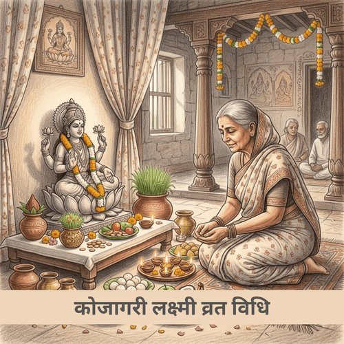कोजागरी लक्ष्मी व्रत विधि
