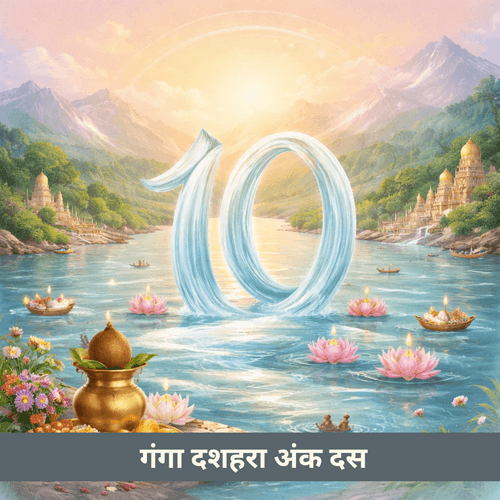 गंगा दशहरा और संख्या 10 का रहस्य: पूर्णता का दिव्य संकेत