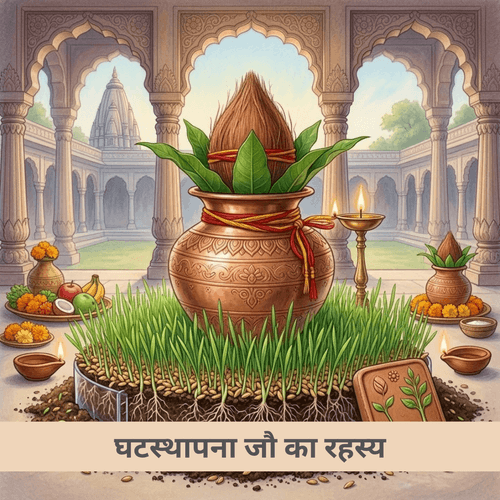 घटस्थापना जौ का रहस्य