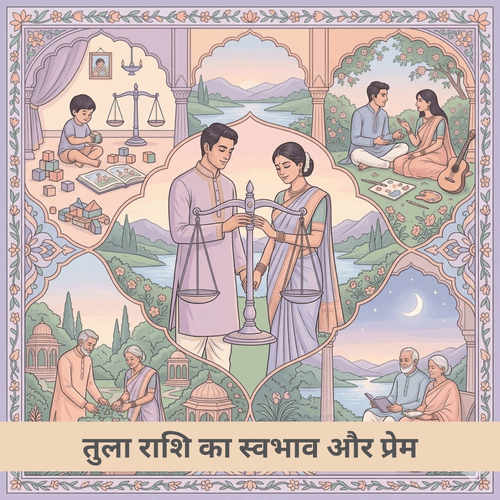 तुला राशि का स्वभाव और प्रेम: संतुलन, सुंदरता, साझेदारी और जीवन के चार चरणों की गहरी व्याख्या