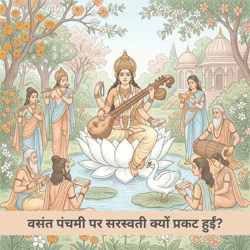 वसंत पंचमी पर सरस्वती क्यों प्रकट हुईं?