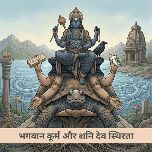 भगवान कूर्म और शनि देव स्थिरता