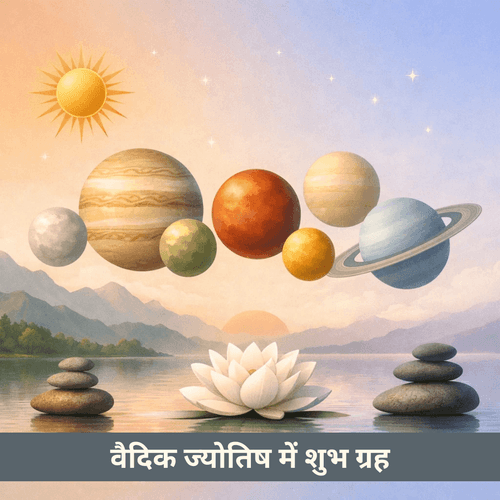 वैदिक ज्योतिष में शुभ ग्रह: कोमल समर्थन, विकास और आंतरिक संतुलन