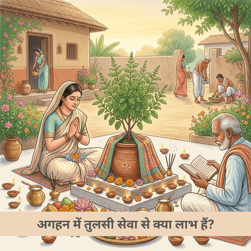 अगहन में तुलसी सेवा से क्या लाभ हैं?