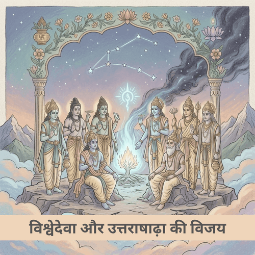 विश्वेदेवा और उत्तराषाढ़ा की विजय