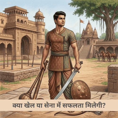 क्या खेल या सेना में सफलता मिलेगी?