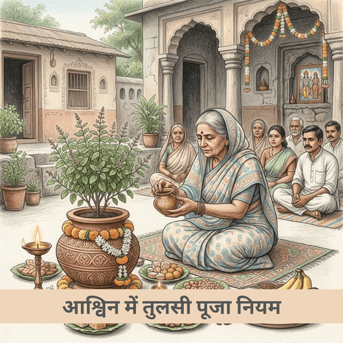 आश्विन में तुलसी पूजा नियम