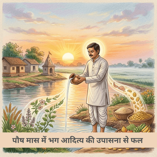 पौष मास में भग आदित्य की उपासना से क्या फल मिलता है?