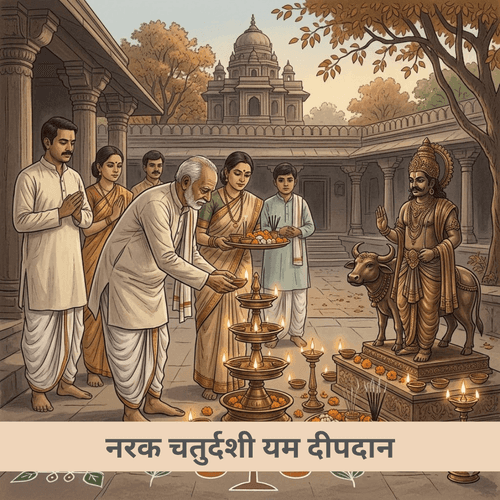 नरक चतुर्दशी यम दीपदान
