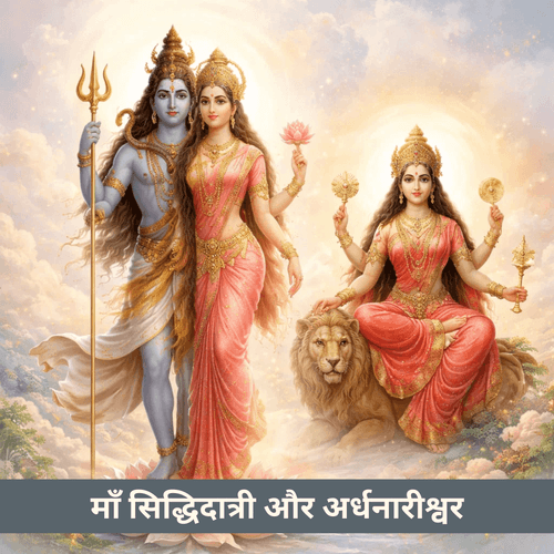 माँ सिद्धिदात्री और अर्धनारीश्वर स्वरूप की कथा