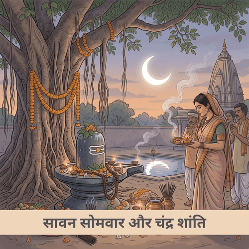 सावन सोमवार और चंद्र शांति