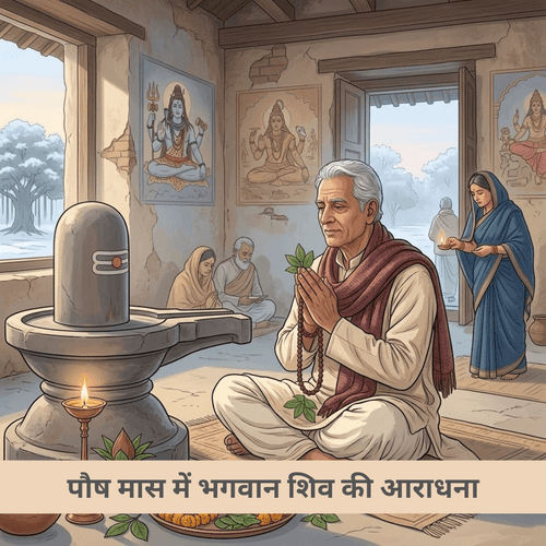 पौष मास में भगवान शिव की आराधना से अकाल मृत्यु का भय कैसे मिटेगा?