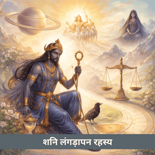 शनि देव की लंगड़ाहट: कर्म, समय और धीमी गति का रहस्य