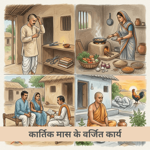 कार्तिक मास के वर्जित कार्य
