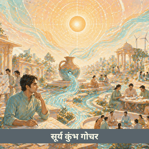 सूर्य का कुंभ राशि में गोचर: नवाचार और सामाजिक जागरूकता का उदय