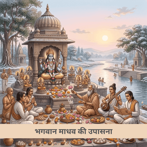 भगवान माधव की उपासना: माघ मास के अधिष्ठाता देव श्रीहरि और द्वादश आदित्य अर्चन
