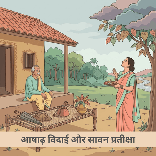 आषाढ़ विदाई और सावन प्रतीक्षा
