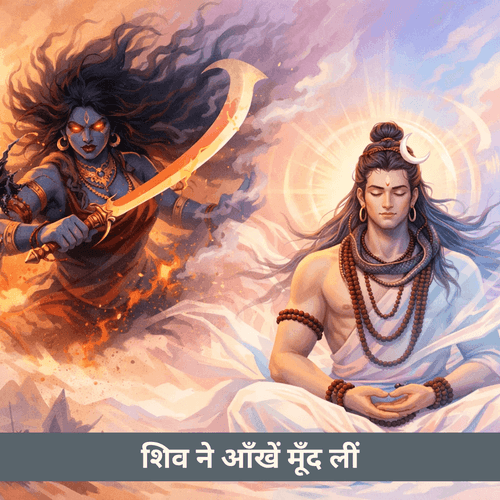 भगवान शिव ने अपनी आँखें क्यों बंद कीं जब माँ कालरात्रि की शक्ति असहनीय हुई