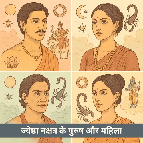 ज्येष्ठा नक्षत्र के पुरुष और महिला जातकों की विस्तृत विशेषताएं और यात्रा क्या हैं?