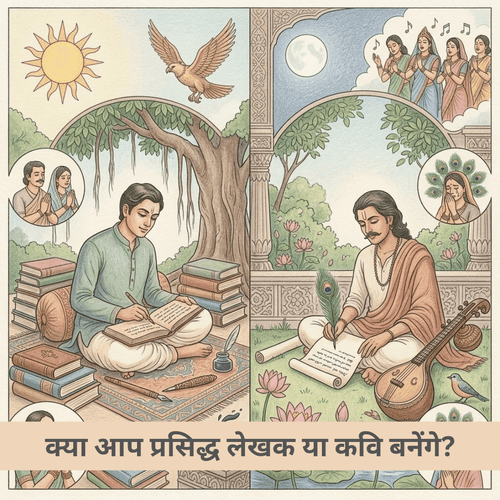 क्या आप प्रसिद्ध लेखक या कवि बनेंगे?