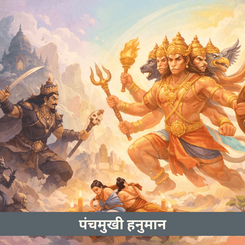 अहिरावण और हनुमान का पाँच मुखी रूप: भक्ति की शक्ति