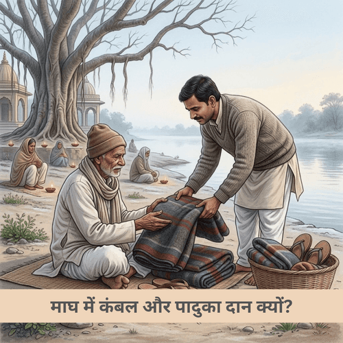 माघ में कंबल और पादुका दान क्यों?