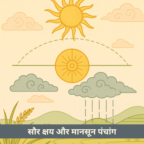 सौर क्षय और मानसून पंचांग की खगोलीय तर्क