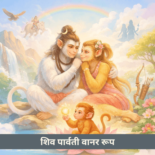 जब शिव और पार्वती ने वानर रूप लिया: हनुमान जन्म के पीछे की दिव्य तैयारी
