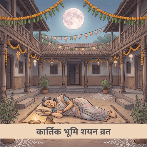 कार्तिक भूमि शयन व्रत