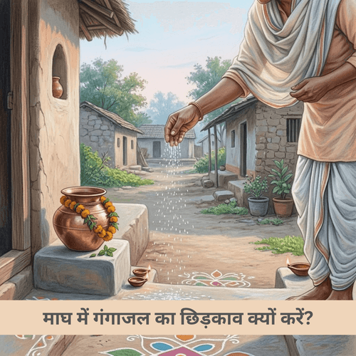माघ में गंगाजल का छिड़काव क्यों करें?