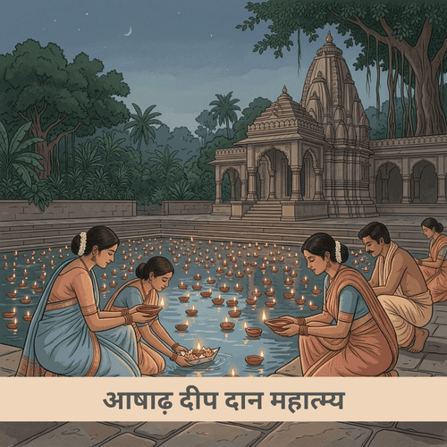 आषाढ़ दीप दान महात्म्य