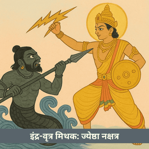 इंद्र-वृत्र मिथक: ज्येष्ठा नक्षत्र का सारभूत अर्थ और ब्रह्मांडीय संदेश