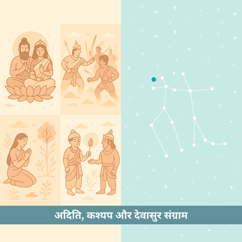 अदिति, कश्यप और देवासुर संग्राम: धर्म, तपस्या और वामन अवतार की पौराणिक कथा