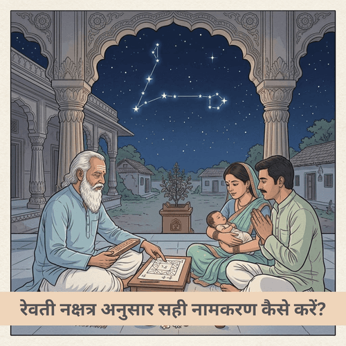 रेवती नक्षत्र अनुसार सही नामकरण कैसे करें?