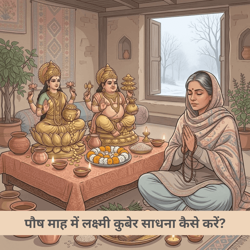 पौष माह में लक्ष्मी कुबेर साधना कैसे करें?