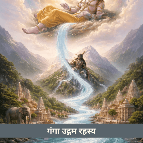 गंगा का दिव्य उद्गम: विष्णु के चरणों से ब्रह्मांड तक