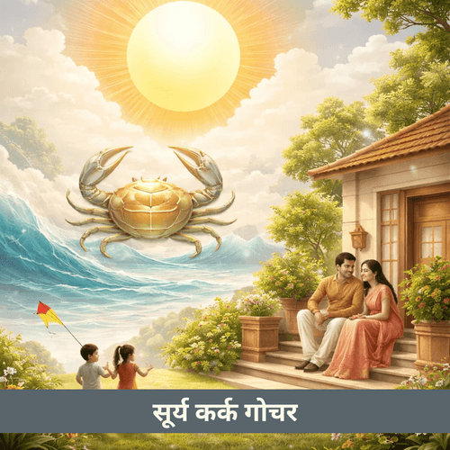 कर्क में सूर्य गोचर: भावनाएँ, परिवार और मानसिक शांति