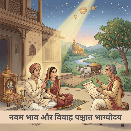नवम भाव और विवाह पश्चात भाग्योदय