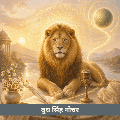 सिंह राशि में बुध गोचर: आत्मविश्वासी संवाद और रचनात्मक नेतृत्व