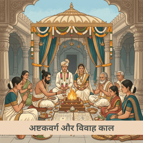 अष्टकवर्ग विन्यास और विवाह काल निर्धारण