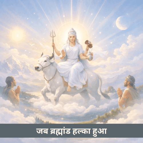 जब माँ महागौरी प्रकट हुईं और पूरे ब्रह्मांड ने हल्का महसूस किया