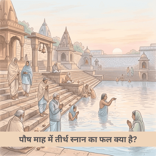 पौष माह में तीर्थ स्नान का फल क्या है?